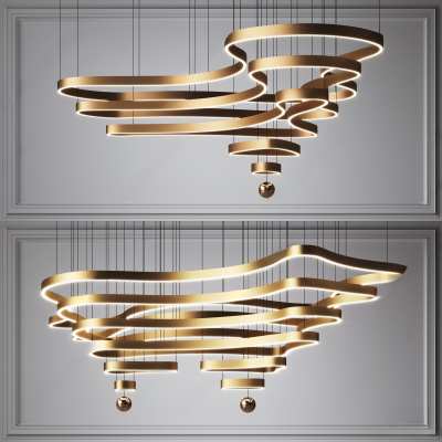 现代吊灯3D模型下载